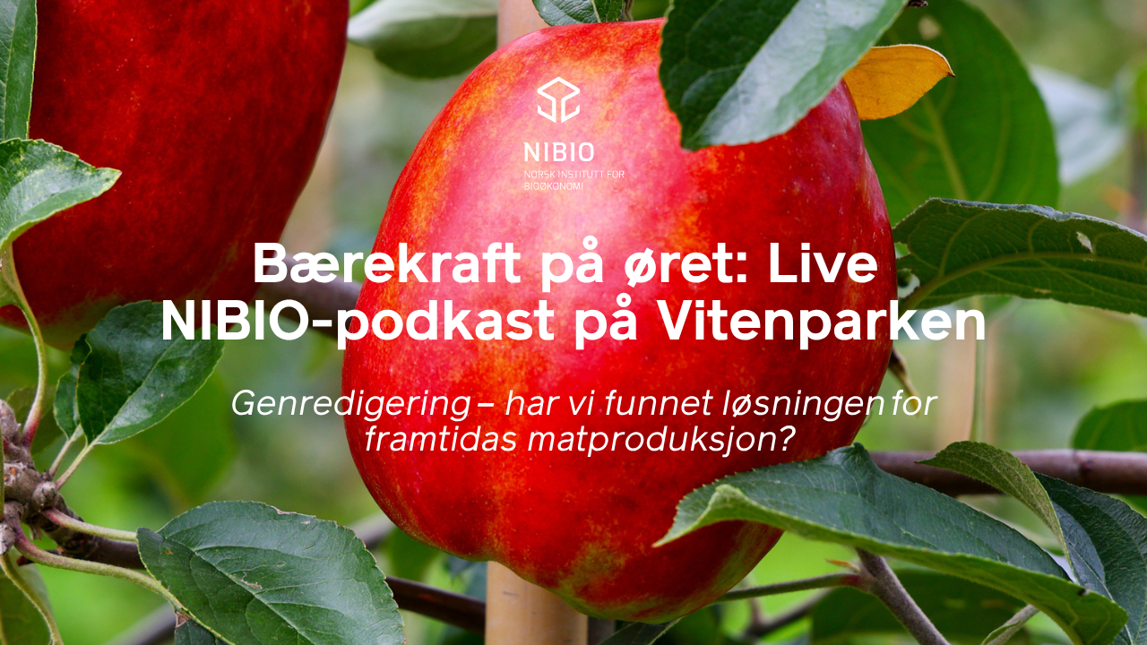 Genredigering: Redningen for fremtidens mat? Live NIBIO-podkast på Vitenparken